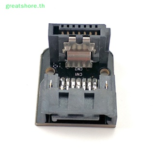 Greatshore อะแดปเตอร์เมนบอร์ด Sata 7Pin ตัวเมีย เป็น 7Pin ตัวผู้ 90 องศา สําหรับเดสก์ท็อป Ssd Hdd TH 1 ชิ้น