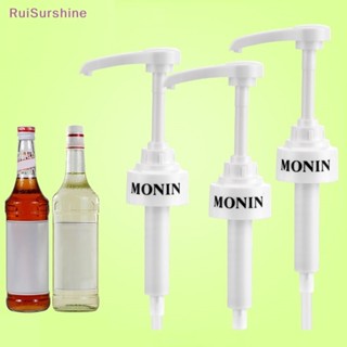 Ruisurshine ใหม่ เครื่องปั๊มสบู่เหลว ไซรัป น้ําผลไม้ DIY สีดํา 5 10 มล.