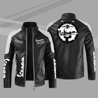 VESPA LOGO jacket windbreaker GTS300 Primavera sprint motorcycle riding leather long-sleeved thin section rainproof jacket