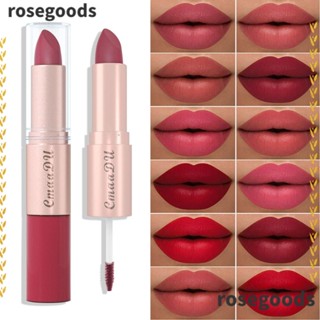 Rosegoods1 ลิปสติก เนื้อแมตต์ กํามะหยี่ นุ่ม นู้ด แต่งหน้า สําหรับผู้หญิง ติดทนนาน เรียบเนียน ชุ่มชื้น