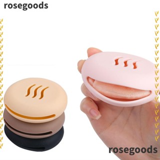 Rosegoods1 กระเป๋าซิลิโคน ระบายอากาศ สําหรับเก็บเครื่องสําอาง แป้งพัฟ