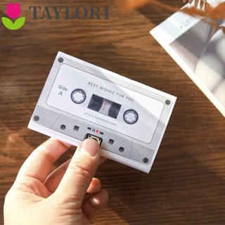 Taylor1 การ์ดเสียงเทปคาสเซ็ต DIY บันทึกเสียงได้ ของขวัญวันเกิด สําหรับเทศกาลปีใหม่