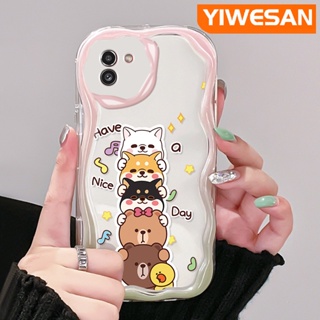 เคสโทรศัพท์มือถือใส แบบนิ่ม ลายการ์ตูนสัตว์ กันกระแทก สําหรับ Samsung A03 Core A03s A02 M02 A02s M02s F02s