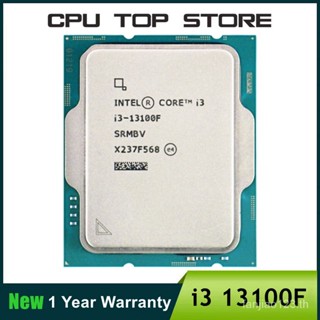 ใหม่ โปรเซสเซอร์ CPU Intel core i3 13100F 3.4GHz 4-core 8-thread L3 = 12M 58W LGA 1700 ไม่มีพัดลม