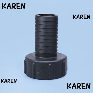 Karen อะแดปเตอร์ข้อต่อท่อระบายน้ํา PVC พลาสติก สีเทา หนา 1-1/2 นิ้ว x NPT ตัวเมีย