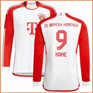 Fb 2023-24 Bayern Munchen Home Kane Jersey เสื้อยืดแขนยาว พลัสไซซ์ สําหรับทุกเพศ