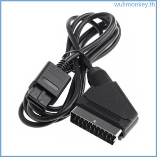 Wu SCART AV สายเคเบิ้ลตะกั่ว อุปกรณ์เสริม สําหรับ N64 SNES SFC GC