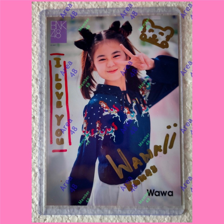 [ วาว่า BNK48 ] รูป SSR ลายเซ็นจริง Debut เดบิวต์ รุ่นสี่ Wawa Bnk รุ่น4 (0) Super Special Rare