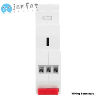 Janfat รีเลย์ตั้งเวลาไฟฟ้า AC DC12-240V GRT8-B1 ขนาดเล็ก แบบพกพา สีขาว