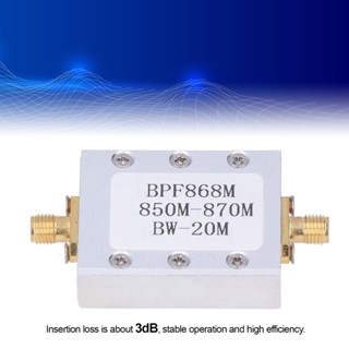 Orichi Machinery ตัวกรอง Bandpass ออกอากาศ FM อินเทอร์เฟซ SMA K 850-870MHz ชิ้นส่วนอิเล็กทรอนิกส์ BPF868M