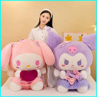 Star3 หมอนตุ๊กตานุ่ม รูปการ์ตูนกามเทพ Kuromi Heart Melody Sanrio ขนาด 60 ซม. ของขวัญ สําหรับตกแต่งบ้าน