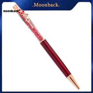 &lt;moonback&gt; ปากกาลูกลื่น หลายสี สําหรับโรงเรียน พลอยเทียม หลายสี ทนต่อการสึกหรอ