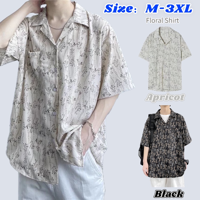 เสื้อเชิ้ตแขนสั้นลําลอง ผ้าฝ้าย และผ้าลินิน ทรงหลวม ขนาดใหญ่ สําหรับผู้ชาย ไซซ์ M - 3XL