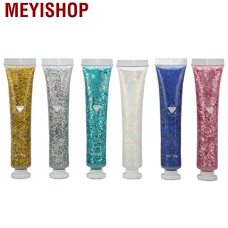 Meyishop 6pcs/Set Body Face Glitter Cream Makeup Long Lasting Shiny Gel for Stage Performance Accessories