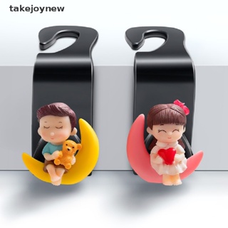 [takejoynew] ตะขอแขวนด้านหลังเบาะรถยนต์ ลายการ์ตูนน่ารัก สร้างสรรค์ 2 ชิ้น KLB