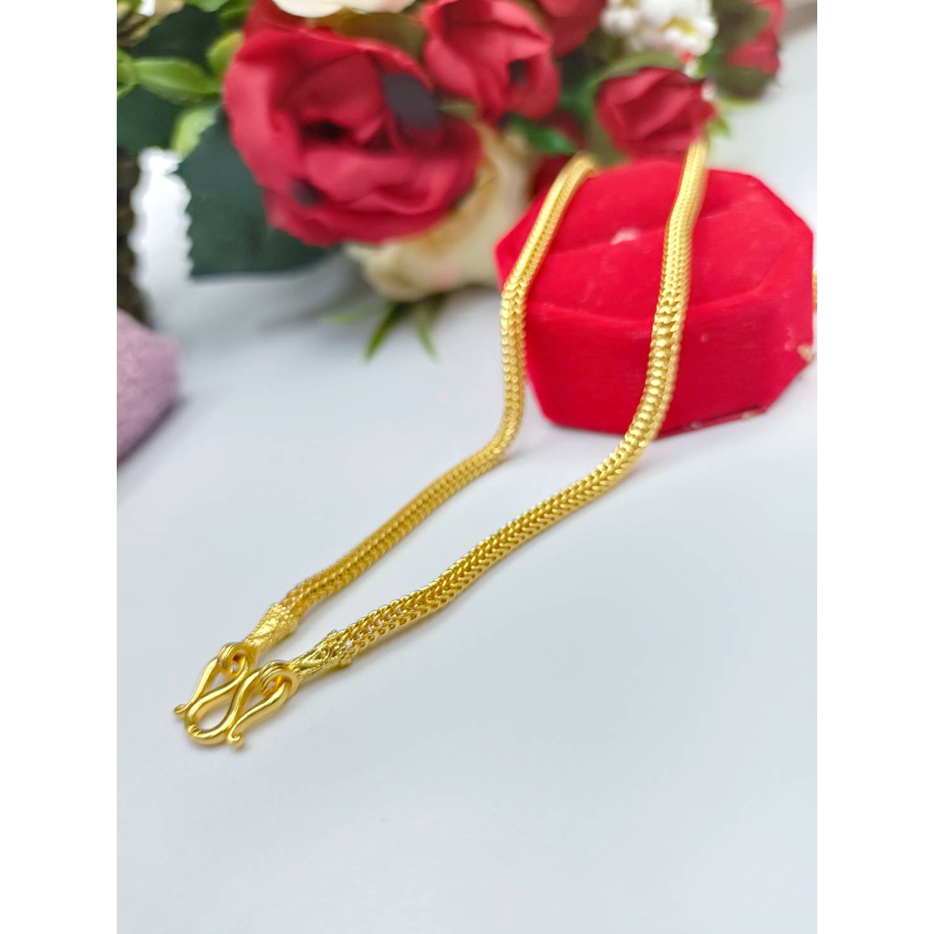 THAIJY15 k701สร้อยคอหกเสา 2บาท. ทองคุณภาพดี ทองชุบ ทองปลอม ทองไมครอน เศษทอง ทองหุ้ม