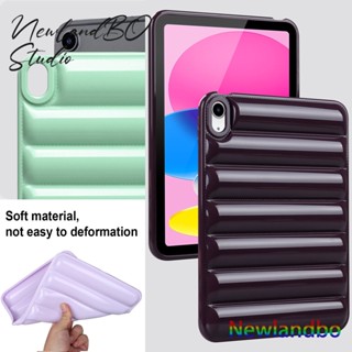 เคส iPad นิ่ม กันกระแทก สีม่วง พร้อมช่องใส่ปากกา สไตล์เรียบง่าย สําหรับ iPad Air5 air4 Gen9 Gen8 Gen7 iPadNo