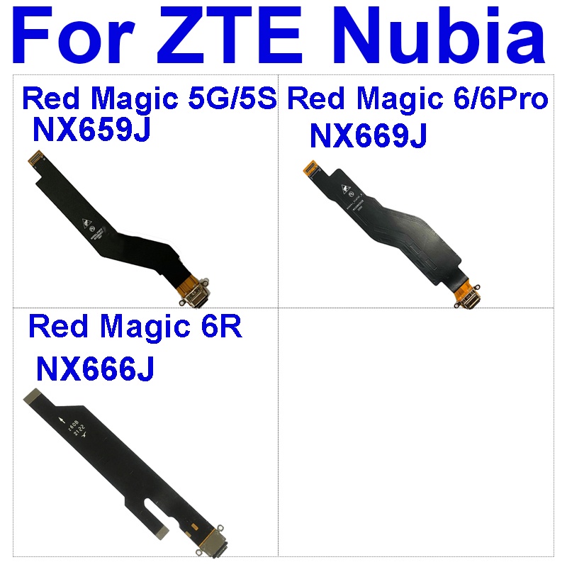 สายชาร์จ Usb แบบยืดหยุ่น สําหรับ ZTE Nubia Red Magic 5S 5G NX659J 6 Pro NX669J 6R NX666J 7 NX679J 7P