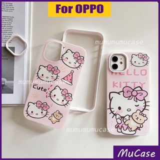 3 IN 1 เคสโทรศัพท์มือถือแบบใส สีหวาน สําหรับ Oppo A5S A12 A7 A3S A12E A5 A9 A15 A15S A35 A16 A16S A52 A92 A53 A32 A53S A54 A74 A95 A94 Reno 5F F9 F11 Reno5 Pro 2020 4G 5G