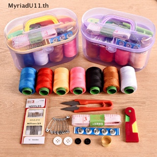 Myriadu ชุดกล่องเครื่องมือเย็บผ้า แบบพกพา 49 ชิ้น