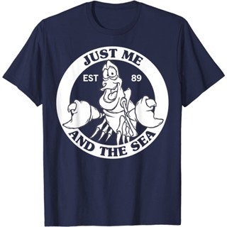 เสื้อยืดแขนสั้นMens new style for spring and summer 2023 Little Mermaid Sebastian Me Under The Sea T-Shirt   - Mens T-