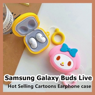 พร้อมส่ง! เคสหูฟัง แบบนิ่ม ลายการ์ตูนหมีพูห์ สําหรับ Samsung Galaxy Buds Live