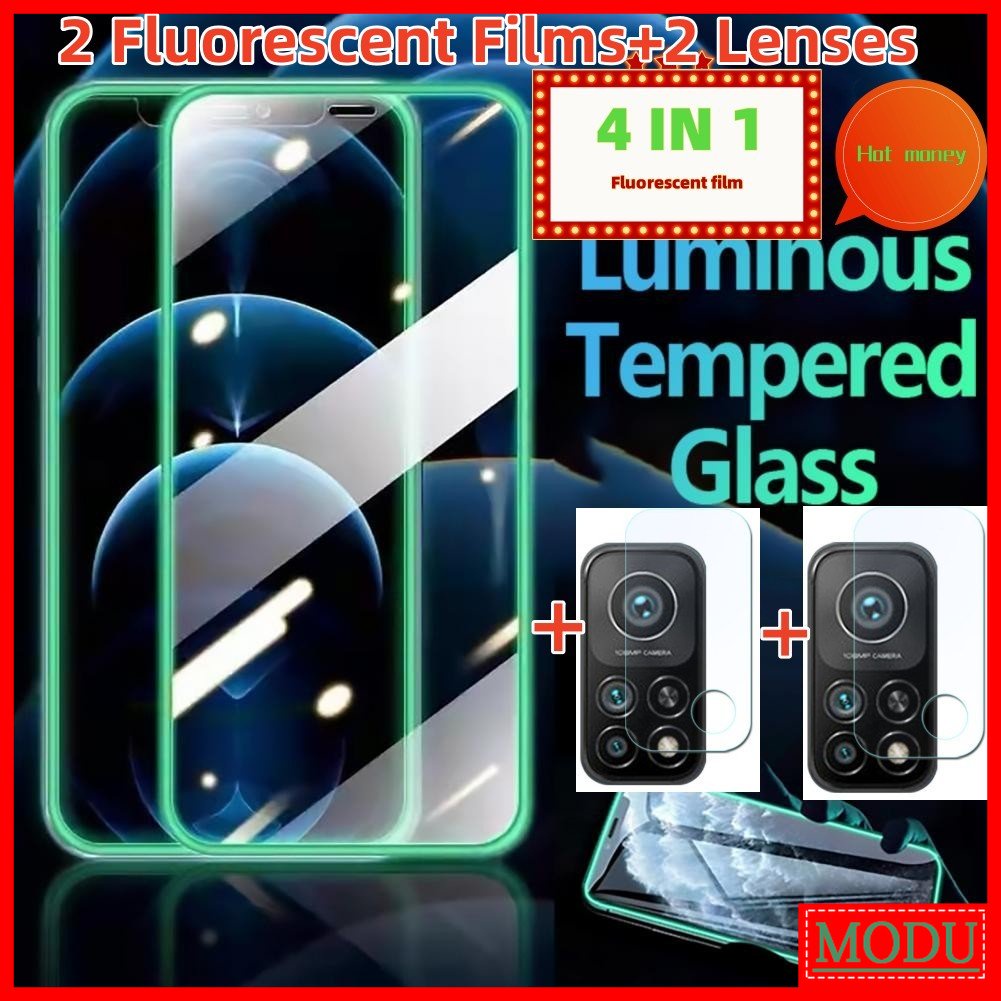 ฟิล์มกระจกนิรภัยกันรอยหน้าจอ เรืองแสง สําหรับ Huawei Y6P Y6S Y9S Y6 Y7 Pro Y7A Y7P Y9 Prime 2019 202