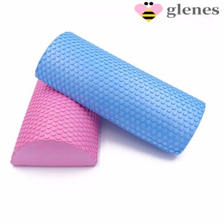 GLENES EVA EVA Foam Roller Exercise Muscle Restoration Half Round Yoga Block 30-45cm Yoga Column Physical Therapy Gym Fitness Foam Roller Pilates Fitness Roller Balance Pad/Multicolor