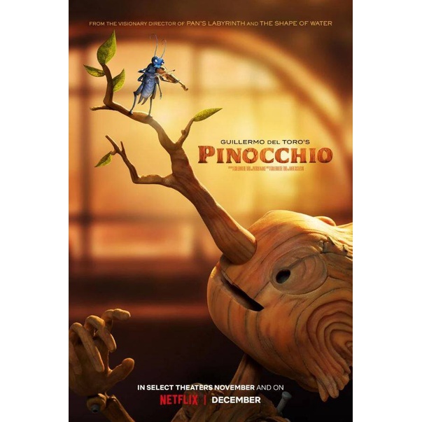 Guillermo del Toro’s Pinocchio (2022) พิน็อกคิโอ หุ่นน้อยผจญภัย โดยกีเยร์โม เดล โตโร DVD หนัง มาสเตอ