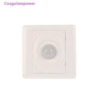 Coa สวิตช์ไฟเซนเซอร์อินฟราเรด AC 220V LED PIR ตรวจจับร่างกายมนุษย์ เปิดปิดอัตโนมัติ สําหรับทางเดิน บันได