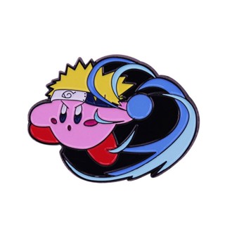 เข็มกลัดโลหะ ลายการ์ตูนนารูโตะ Uzumaki Naruto and the Game Star Kirby Warrior Mix Match