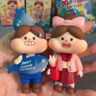 【ของแท้】ชุดกล่องฟิกเกอร์ตุ๊กตา Meatball Amazing Girl Series 12 ชิ้น