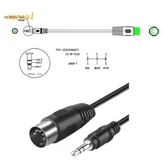 Ez สายเคเบิลสเตอริโอ 5-Pin Din-Male 5 Pin Din Midi Plugs to 3.5 มม.(1/8 นิ้ว) สําหรับอุปกรณ์ Midi