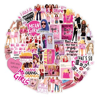 ชุดสติ๊กเกอร์ Mean Girls ชุดสติกเกอร์กราฟฟิตีกันน้ำละครของสหรัฐฯ, 50 แผ่น/ชุด