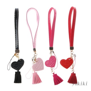 Love Heart Tassel Hand Wrist Lanyard Strap String for Phone phone 7 8 X 6  Xiaom