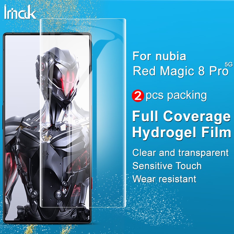 ของแท้ ฟิล์มไฮโดรเจลใส แบบนิ่ม ป้องกันหน้าจอ สําหรับ Imak ZTE Nubia Red Magic 8 Pro Plus 5G Magic8 Pro 5G