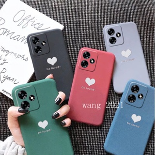 พร้อมส่ง เคสโทรศัพท์มือถือนิ่ม เนื้อแมตต์ ป้องกันเลนส์ ลายหัวใจ สําหรับ Realme C53 C55 NFC 2023 RealmeC53