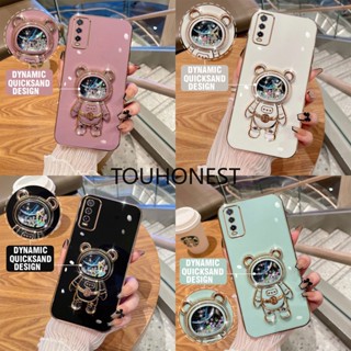 เคส Oneplus 8 Pro เคส Oneplus 9 Pro Case Oneplus 8T Casing Oneplus Nord 2 Case Glitter Liquid Quicksand Astronaut Bracket Soft Phone Case กลิตเตอร์ ของเหลว ทรายดูด นักบินอวกาศ ตัวยึด เคสโทรศัพท์ แบบนุ่ม