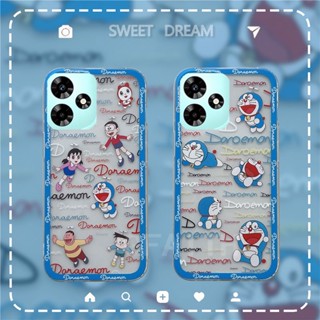 ใหม่ เคสโทรศัพท์มือถือแบบนิ่ม ใส กันกระแทก ลายการ์ตูนโดเรม่อนน่ารัก สําหรับ Infinix HOT 30 HOT 30 HOT 30 Play INFINIXHOT30 HOT30i