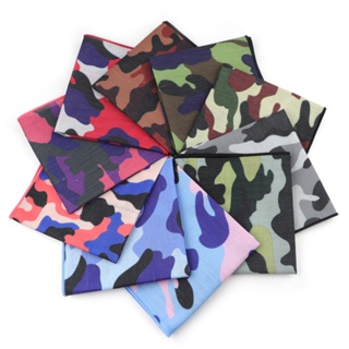 Zonfaz ผู ้ ชาย Camouflage Hankerchief ผ ้ าพันคอ Vintage Co…