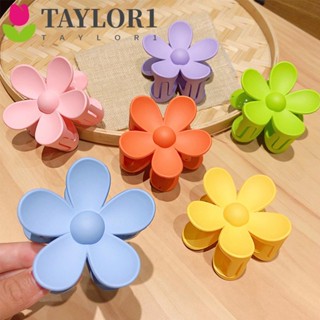 Taylor1 กิ๊บติดผมพลาสติกแฟชั่นลายดอกไม้สีหวานสําหรับผู้หญิง