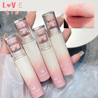 【Lovelin】Gege bear Ge Ge bear velvet mist continuous lip glaze matte show white lasting without makeup affordable female lipstick lipstick