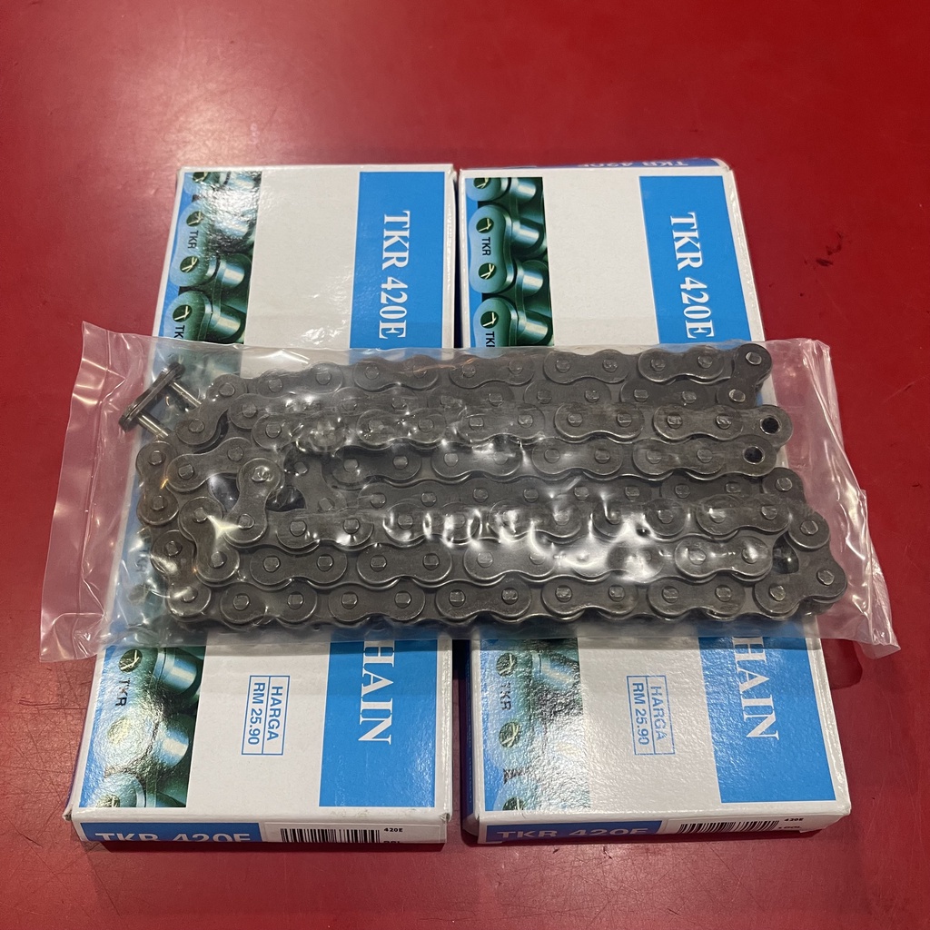 CHAIN MOTORSIKL 420 420E 420X98L 420X100L RANTAI MOTORSIKAL RANTAI MOTORCYCLE
