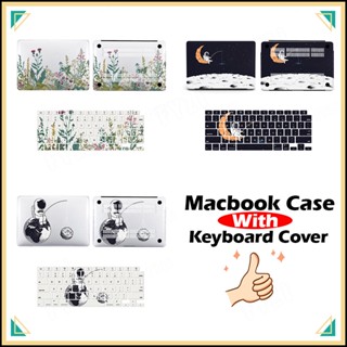 [3in1] เคสคีย์บอร์ด ลายนักบินอวกาศ สําหรับ MacBook Pro14 Pro16 M1 Pro Max A2442 A2485 2020 Air 13 นิ้ว A2337 A2179 Pro 13 A2289 A2251 2022 Air13.6 M2 A2681 2021