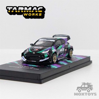 โมเดลรถยนต์ Tarmac Works 1:64 HKS Racing Performer GR YARIS สีดํา ของเล่นสําหรับเด็ก