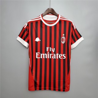 เสื้อกีฬาแขนสั้น ลายทีมชาติฟุตบอล Milan 11-12 AC ชุดเหย้า สไตล์เรโทร