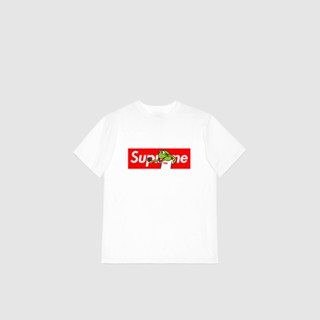 #ถูกสุด 💯SUPREME เสื้อยืดแขนสั้นอินเทรนด์สไตล์ INS สปอต