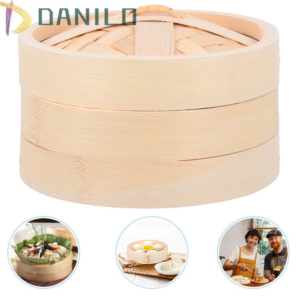 Danilo หม้อนึ่งไม้ไผ่ พร้อมที่จับ สไตล์จีน สําหรับทําอาหาร