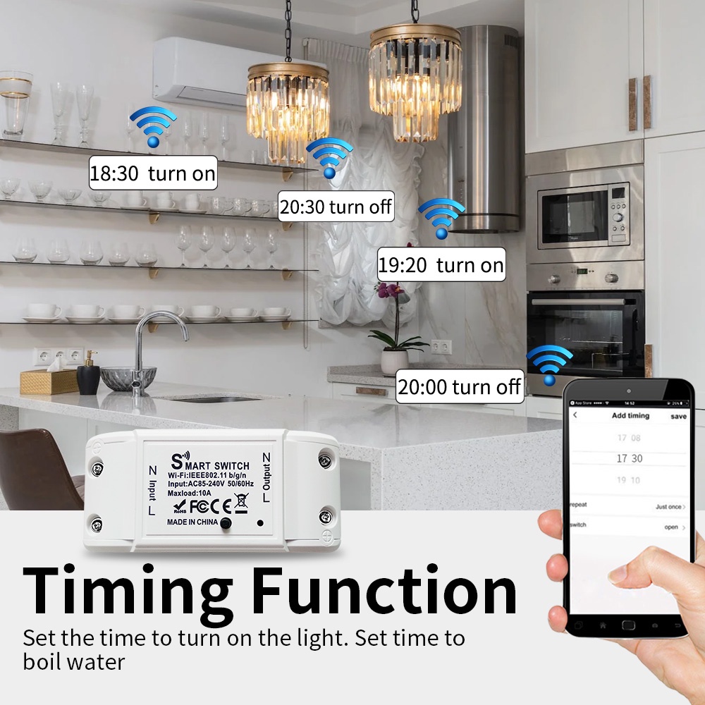 สวิตช์อัจฉริยะ WiFi eWeLink รองรับแอป eWeLink รองรับการควบคุมด้วยเสียง Alexa และ Google Home - รูปที่ 3