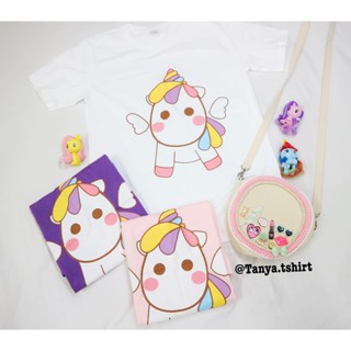 TOP CTเสื้อยืดลายการ์ตูนยูนิคอร์น Unicorns